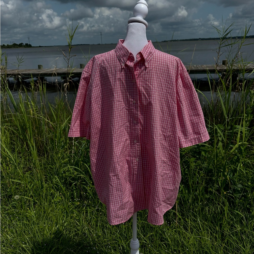 Allison & Co. Men’s Pink Plaid Button Down Shirt XL